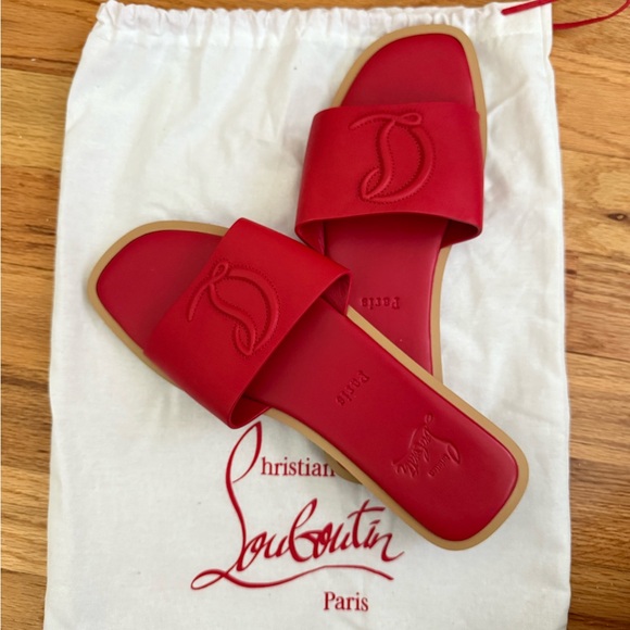 Christian Louboutin Red Bottom Flats - Picture 1 of 5